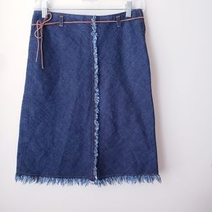 Vintage Dark Blue Denim Skirt